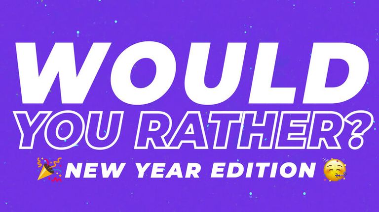Would You Rather New Year Edition, Youth Group Game